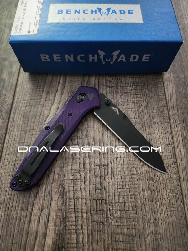 Deep Purple G-10 Radar Scales - Benchmade 940 Osborne Series - Flytanium Gear
