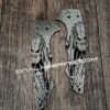Predator - Spyderco YoJumbo - Deep Laser Engraved - Titanium Scales - EDC Gear *Scales/Handles Only*