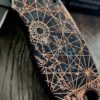 Shipwreck Patina - Goonies Map - Spyderco Manix 2 - Deep Laser Engraved - Copper Knife Scales -  Flytanium Gear *Knife Install Optional*