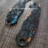 Shipwreck Patina - PM3 Lotus - Copper Scales for Spyderco Paramilitary 3 - Flytanium Gear - Knife Install Optional
