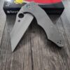 Spyderco YoJumbo - Titanium Knife Scales - Stonewash finish - EDC Gear- Scales only! Knife NOT included