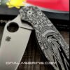 il_fullxfull.5282902354_agjm-1.jpg Memento Mori - Spyderco PM2 TI - Deep Laser Engraved - PM2 Titanium Knife Scales - EDC Gear - Knife & Hardware Optional Flytanium Gear