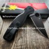Titanium Black - Spyderco Paramilitary 2 Lotus Scales - PM2 Scales - Flytanium Gear