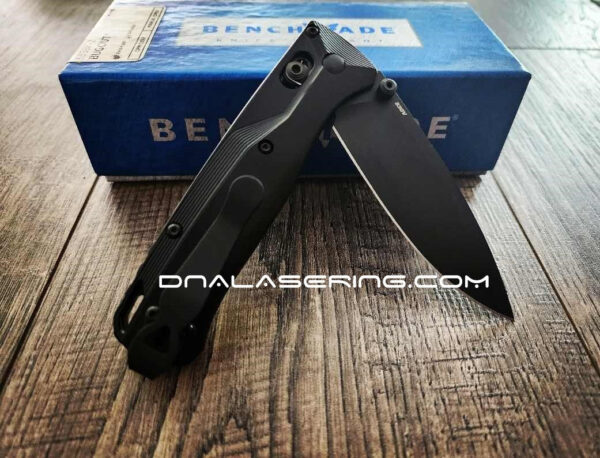 Bugout Crossfade - Titanium Black Scales for Benchmade Bugout - Stonewash - Flytanium Gear - Scales/Handles ONLY