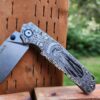 Memento Mori - Reaper - Ruike P801 - Fiber Laser Deep Engraved - EDC Gear - Complete Knife