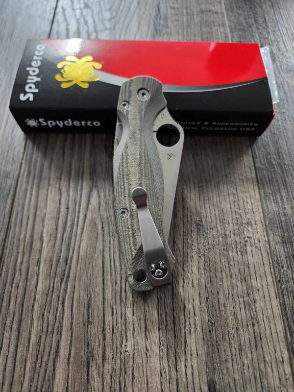 PM2 Lotus Scales - Green Linen Micarta for Spyderco Paramilitary 2 Knife - Flytanium Gear