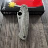 PM2 Lotus Scales - Green Linen Micarta for Spyderco Paramilitary 2 Knife - Flytanium Gear