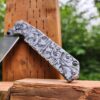 Leaf Scroll with shading - Ruike P801 - Fiber Laser Deep Engraved - EDC Gear - Complete Knife