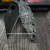 Aztec Calendar - Spyderco Yojimbo 2 - Deep Laser Engraved - Titanium Scales - EDC Gear - Fully Installed Knife Option
