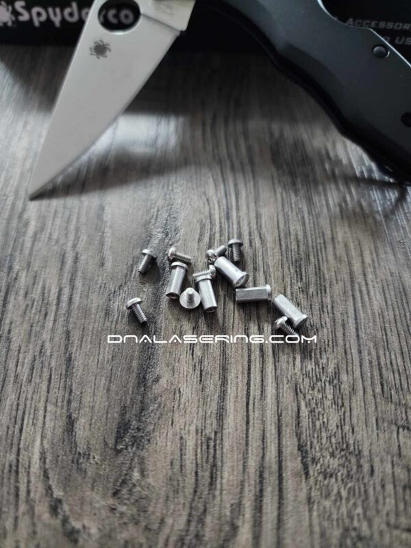 Replacement Hardware Kit for Spyderco Delica - Stainless Steel - Satin