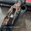 Spyderco PM2 Copper - Shipwreck Patina - Kraken - Laser Engraved PM2 Copper Scales - EDC Gear - Hardware & Knife Install Options