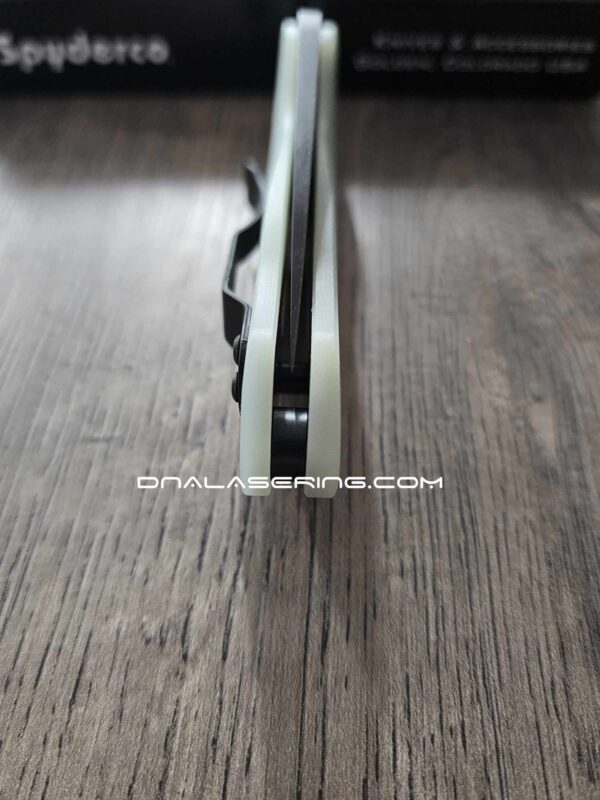 il_fullxfull.5444026056_7zb8-1.jpg PM3 Lotus - Natural Jade G10 Scales for Spyderco Paramilitary 3 - Flytanium Gear - Knife Install Optional