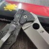 Anchors - Seigaiha Pattern - Spyderco Yojimbo 2 - Deep Laser Engraved - Stonewash Titanium Scales - EDC Gear *Knife Install Optional*