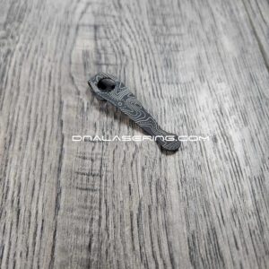 Spyderco - Topographic Map 2.0 - Laser Engraved Titanium - Deep Carry Pocket Knife Clip - Blacksmith, Satin or Sandwashed Finish MADE In USA