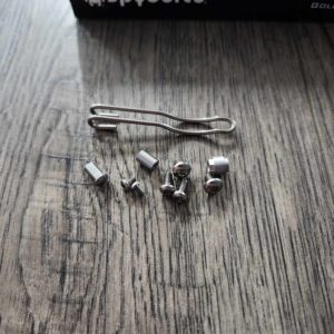 Titanium Replacement Hardware Screw Set for Spyderco Para 3 Lightweight