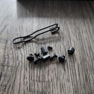 Stainless Replacement Hardware Screw Set for Spyderco Para 3 Lightweight - Black