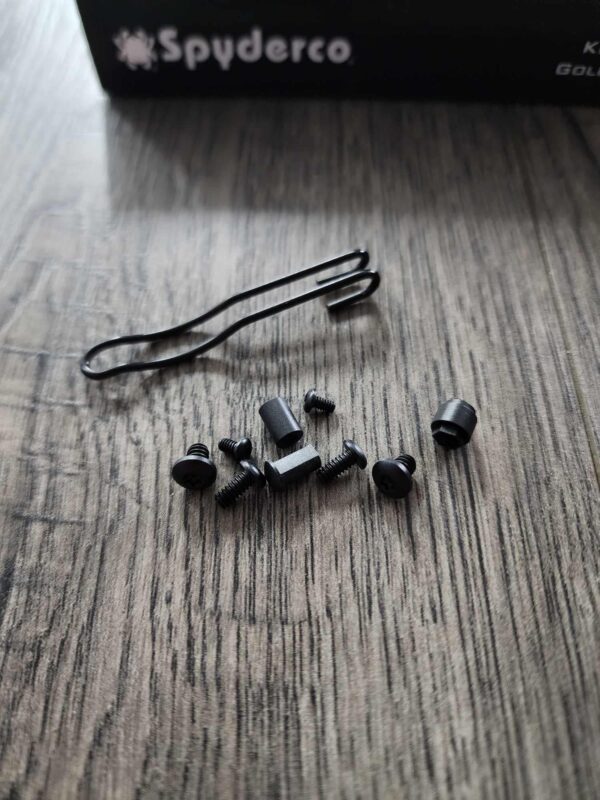 Stainless Replacement Hardware Screw Set for Spyderco Para 3 Lightweight - Black