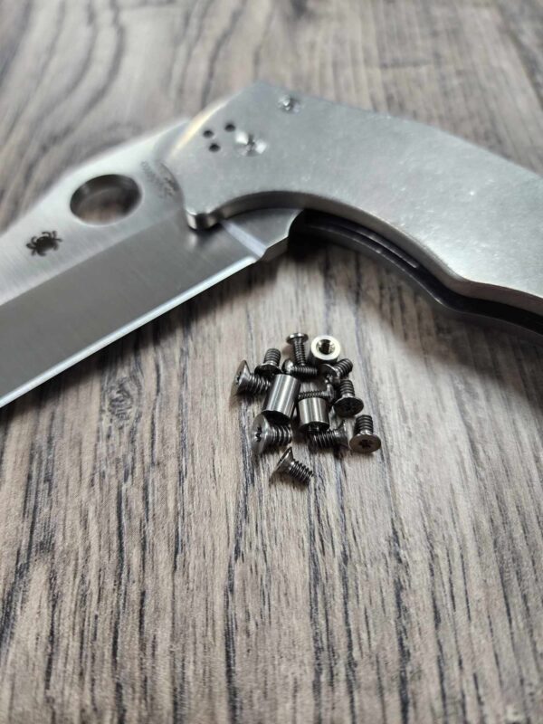 YoJUMBO Titanium Replacement Screw Set for Spyderco YoJUMBO Knife