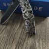 Leaf Scroll - Benchmade 945 MINI Osborne - Deep Laser Engraved Titanium Scales - EDC Gear *Scales Only* Knife NOT Included