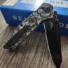 Leaf Scroll - Benchmade 945 MINI Osborne - Deep Laser Engraved Titanium Scales - EDC Gear *Scales Only* Knife NOT Included