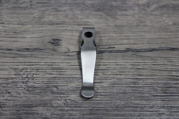 LynchNW Spyderco Shaman - Skull & Crossbones - Laser Engraved Titanium - Deep Carry Pocket Knife Clip - Blacksmith, Satin or Sandwash Finish