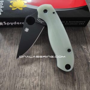 il_fullxfull.5492161031_8hh8-1.jpg PM3 Lotus - Natural Jade G10 Scales for Spyderco Paramilitary 3 - Flytanium Gear - Knife Install Optional