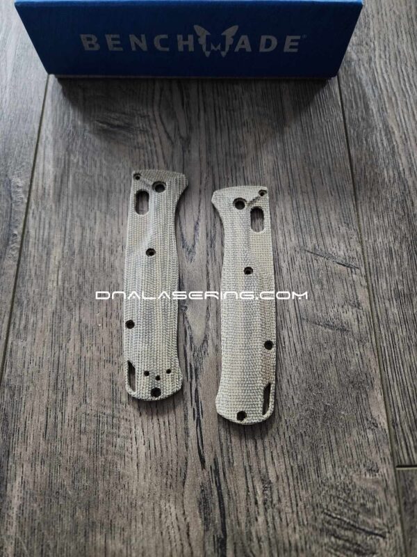 Benchmade Bugout Crossfade - Micarta Scales - Green Canvas - Flytanium Gear