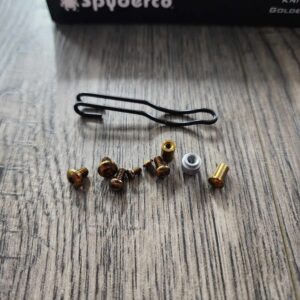 Titanium Replacement Hardware Screw Set for Spyderco Para 3 Lightweight Anodized Bronze