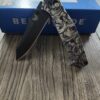 Leaf Scroll - Benchmade 945 MINI Osborne - Deep Laser Engraved Titanium Scales - EDC Gear *Scales Only* Knife NOT Included