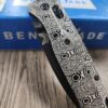 Dama Ladder Pattern - Fiber Laser Engraved - Benchmade Bugout Crossfade 535 - Black DLC Titanium Knife Scales - Flytanium Gear - Scales Only