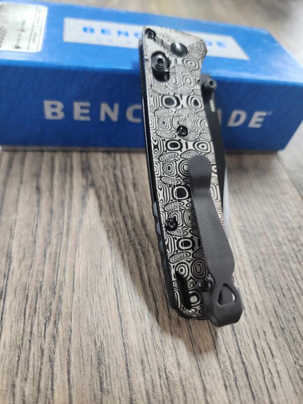 Dama Ladder Pattern - Fiber Laser Engraved - Benchmade Bugout Crossfade 535 - Black DLC Titanium Knife Scales - Flytanium Gear - Scales Only