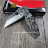 Davy Jones Skull - Kraken Skull - Spyderco Yojimbo 2 - Deep Laser Engraved - Titanium Scales - EDC Gear - *Fully Installed Knife Option*