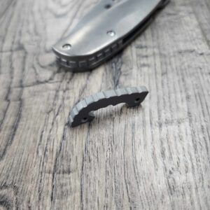 Titanium Backspacer for Spyderco Shaman - Stonewash -  Knife NOT included
