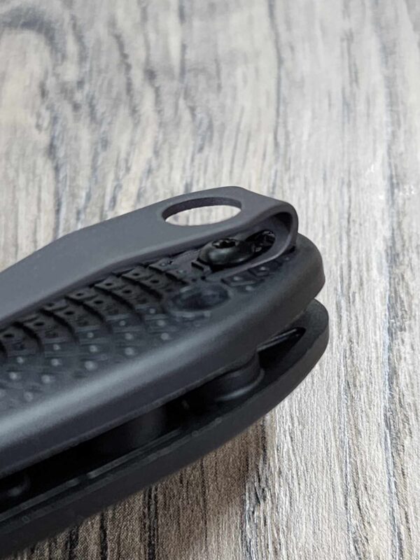 Spyderco WIRE Clip - Topographic - Laser Engraved Titanium -Deep Carry Pocket Knife Clip - Blacksmith, Satin or Stonewash Finish Made In USA