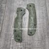 il_fullxfull.5650601231_43c3.jpg Spyderco Shaman - Lotus Scales - G-10 OD Green - Flytanium Gear *Optional Knife Install & Topographic Laser Engraving*
