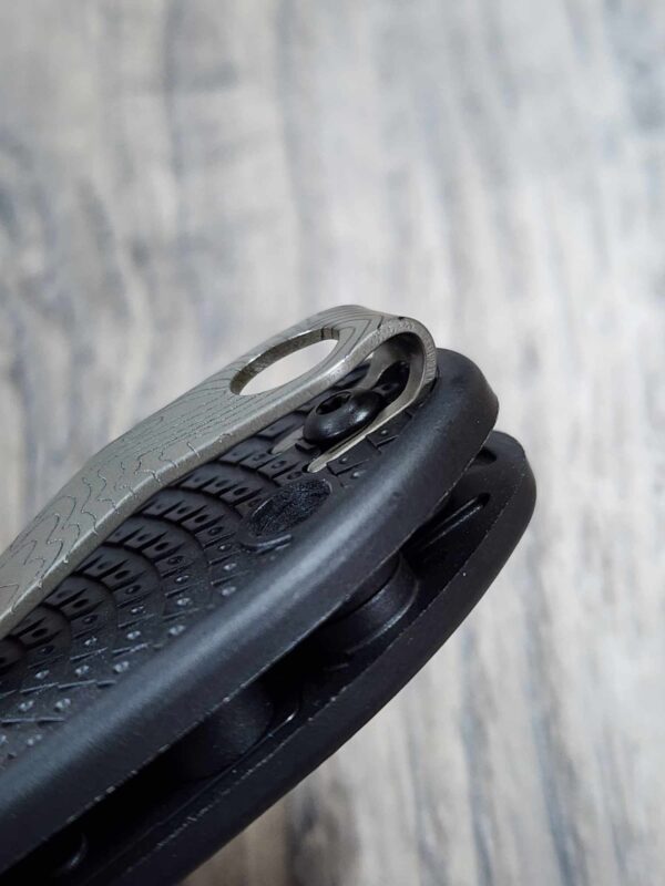 Spyderco WIRE Clip - Viking Berserker - Laser Engraved Titanium - Deep Carry Pocket Knife Clip - Blacksmith, Satin or Stonewash -Made In USA