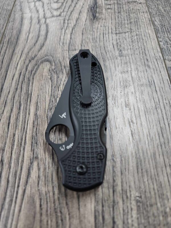 Spyderco WIRE Clip - Viking Berserker - Laser Engraved Titanium - Deep Carry Pocket Knife Clip - Blacksmith, Satin or Stonewash -Made In USA