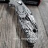 Predator - Spyderco Manix 2 - Deep Laser Engraved - Titanium Knife Scales - Flytanium Gear *Knife Install Optional*