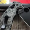 Kraken VS Pirate Ship - Spyderco Manix 2 - Deep Laser Engraved - Titanium Knife Scales - Flytanium Gear *Knife Install Optional*