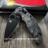 Kraken VS Pirate Ship - Spyderco Manix 2 - Deep Laser Engraved - Titanium Knife Scales - Flytanium Gear *Knife Install Optional*