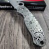Viking Runes - Nordic Design - Spyderco PM3 - Laser Engraved Titanium Knife Scales - Paramilitary 3 - Optional Hardware & Knife Install