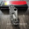 Viking Rune - Nordic Design - Spyderco PM3 TI - NEW Relief Engraving Style - Laser Engraved - Titanium Knife Scales - Knife Install Optional