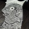 il_fullxfull.5713272992_m9xx.jpg Viking Rune - Nordic Design - Spyderco PM3 TI - NEW Relief Engraving Style - Laser Engraved - Titanium Knife Scales - Knife Install Optional
