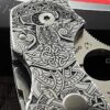 Viking Rune - Nordic Design - Spyderco PM3 TI - NEW Relief Engraving Style - Laser Engraved - Titanium Knife Scales - Knife Install Optional