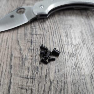 Replacement Hardware Kit for Spyderco Dragonfly - Stainless Steel - Black ** Knife NOT Included***