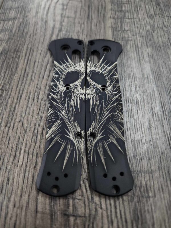 Screaming Skull Benchmade Bugout Titanium Black Scales - EDC Scales - 535 Bugout