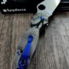 Striptease - Spyderco PM3 TI - Deep Laser Engraved Titanium Knife Scales  - Paramilitary 3 EDC - Hardware & Knife Install Options
