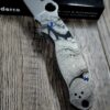 Striptease - Spyderco PM3 TI - Deep Laser Engraved Titanium Knife Scales  - Paramilitary 3 EDC - Hardware & Knife Install Options