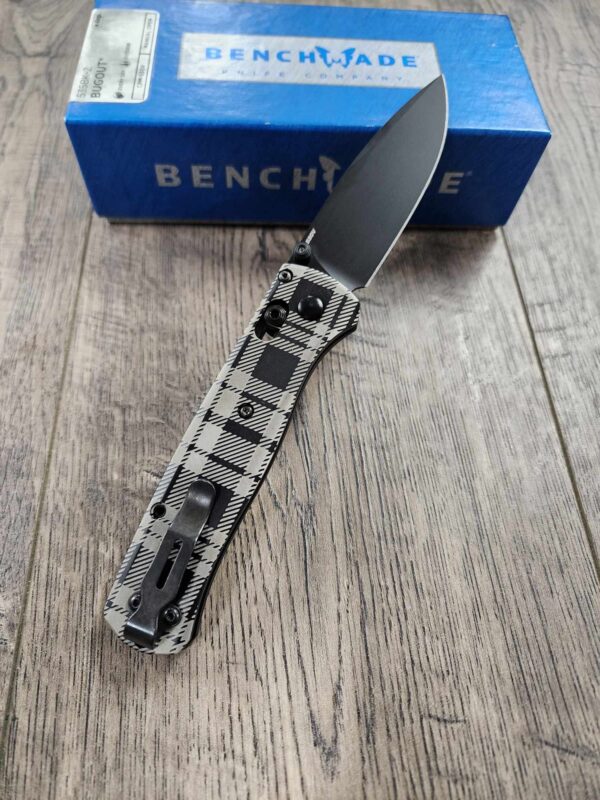 Plaid Pattern Benchmade Bugout Titanium Black Scales - EDC Scales - 535 Bugout - Knife NOT Included!!