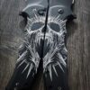 CIVIVI Praxis Screaming Skull SET - 2 Flipper Button Lock Knife Black Aluminum complete knives - Evil - Skull- EDC Knives - Limited